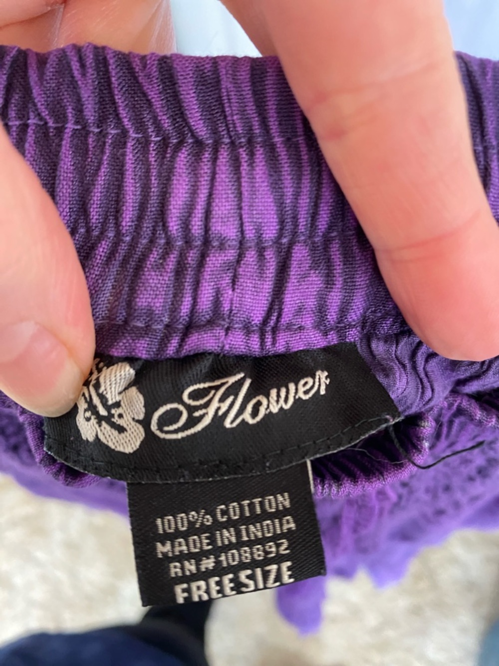 Purple Crochet Tiered Maxi Skirt - Picture 2 of 2